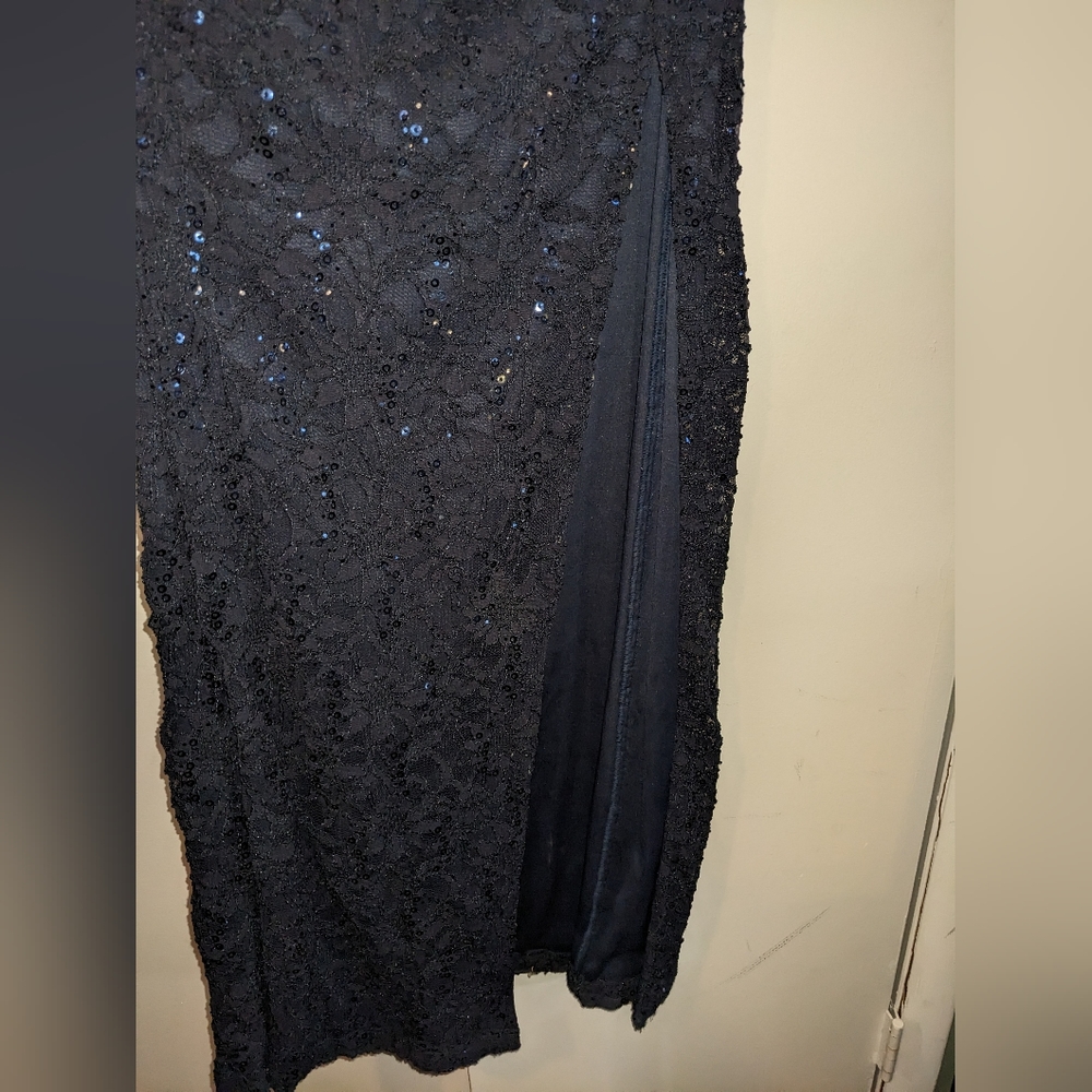 Two piece set evening/Prom navy dress size 3/4 - Picture 3 of 12